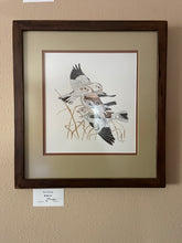 Load image into Gallery viewer, Framed Snow Bunting (Original Watercolor)
