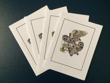 Load image into Gallery viewer, Flammulated Owl Card Pack (Set of 4) 4&quot; x 5&quot;