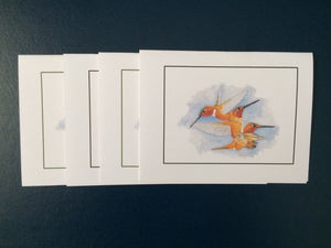 Rufous Hummingbird Card Pack (Set of 4) 4" x 5"