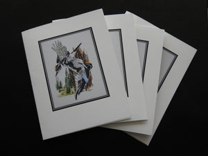 Three-toed Woodpecker Card Pack (Set of 4)  4 x 5  $5.00