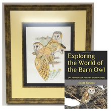 Load image into Gallery viewer, Barn Owl Bundle - Original Framed Watercolor PLUS Signed Copy of the Book
